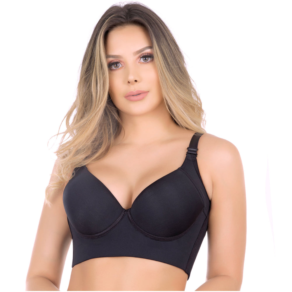 Uplady 6186 | Butt Lifting Shapewear Bodysuit with Wide Hips - 2XS / Black